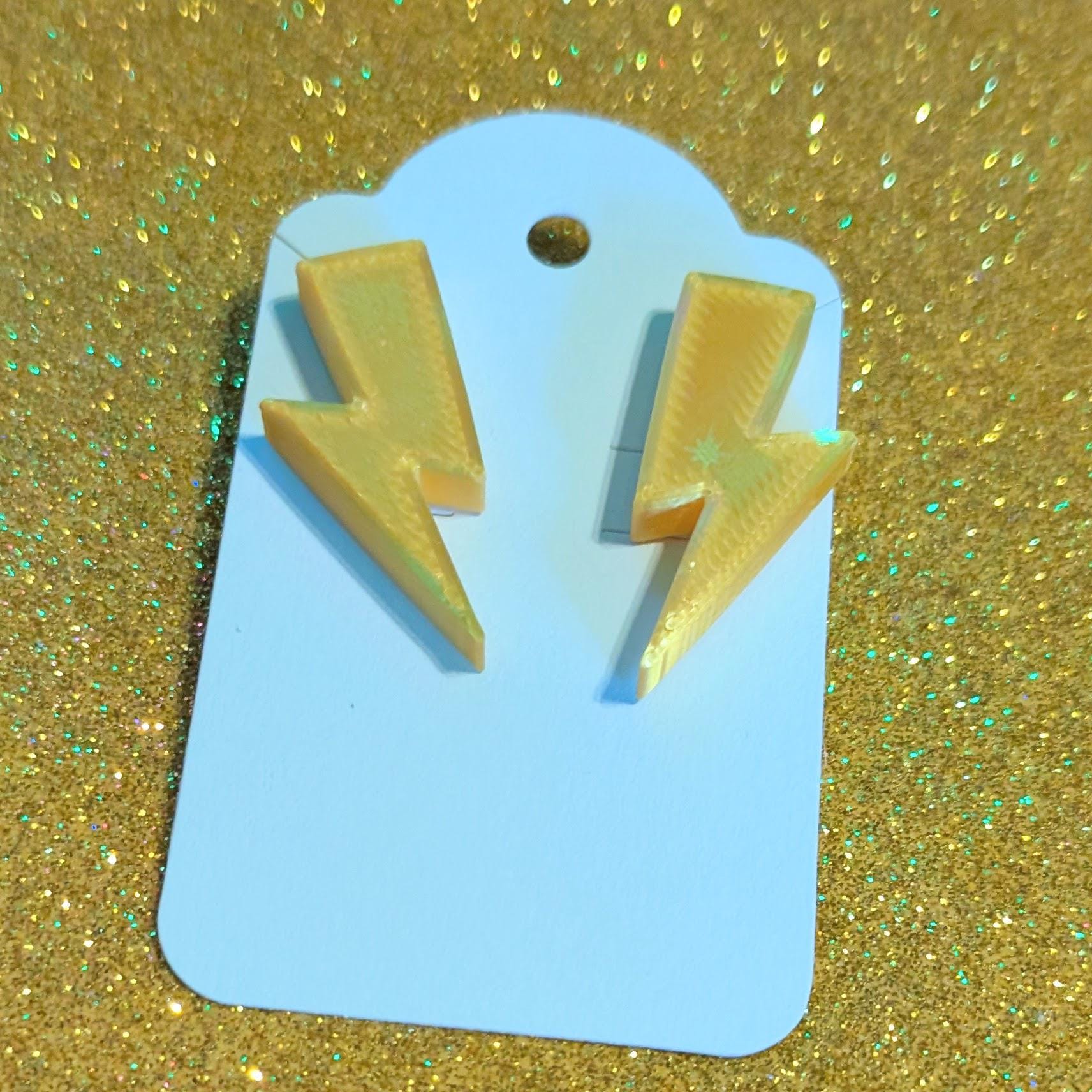 Lightning Bolt Stud Earrings | X-Men Storm Earrings