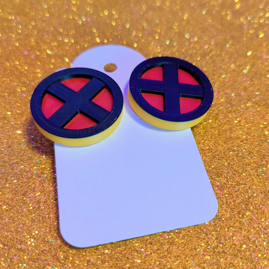 X-Men Stud Earrings | Rogue Storm X-Men Logo