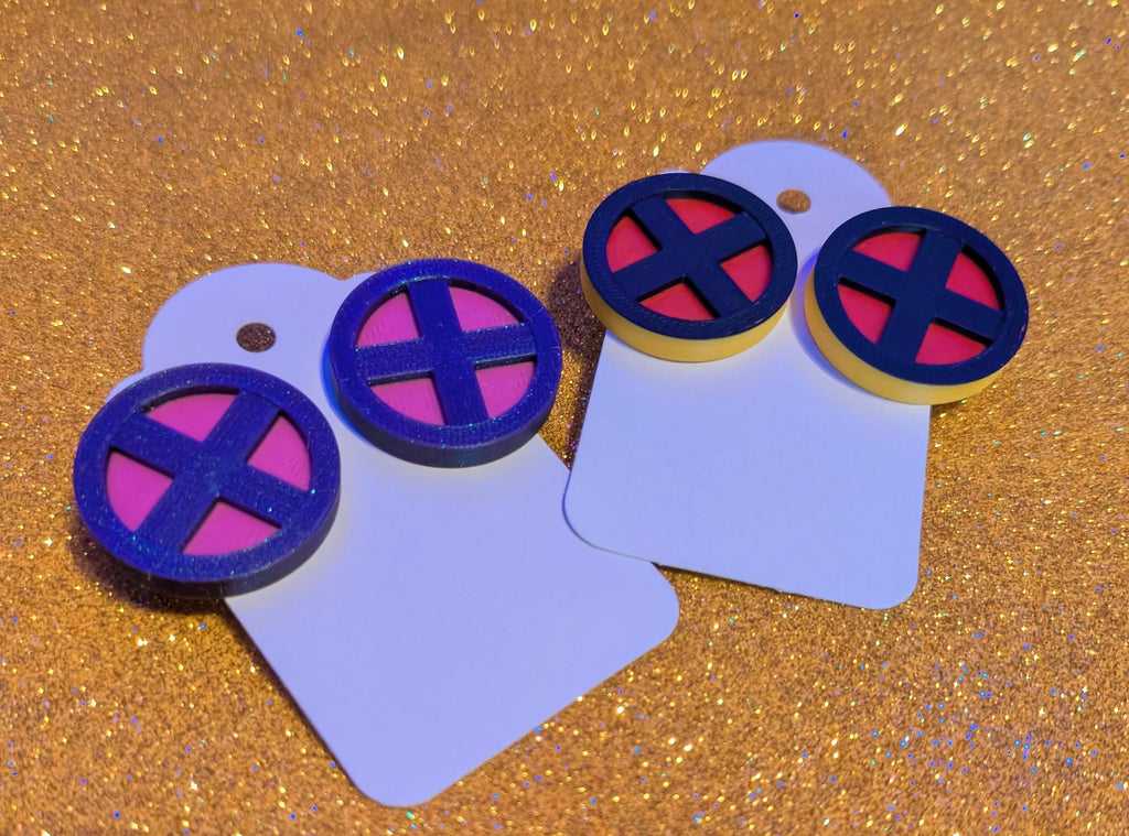 X-Men Stud Earrings | Rogue Storm X-Men Logo