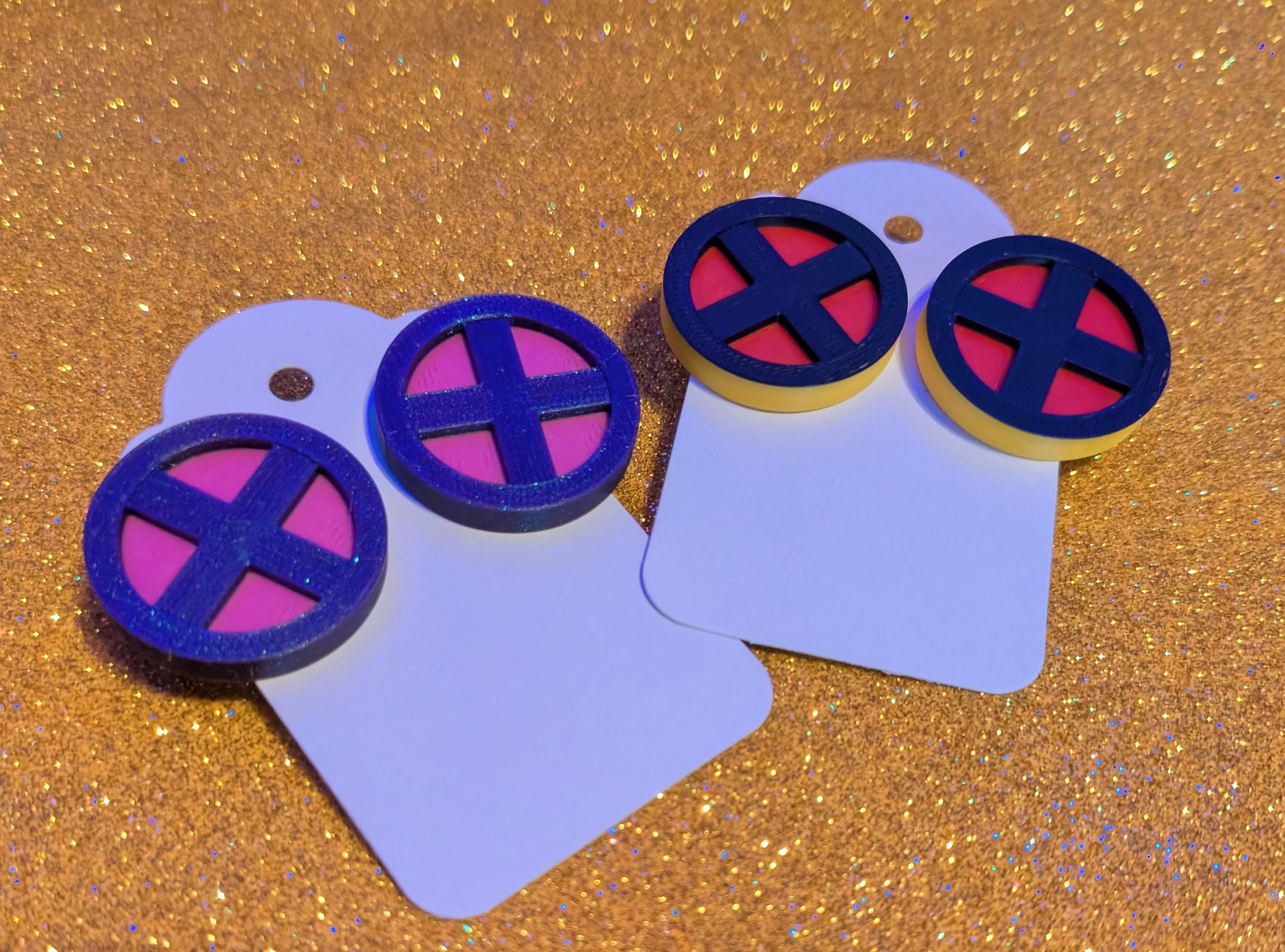X-Men Stud Earrings | Rogue Storm X-Men Logo