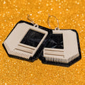 Macintosh Computer Mini Hoop Earrings | 80s Retro Apple Mac Jewelry