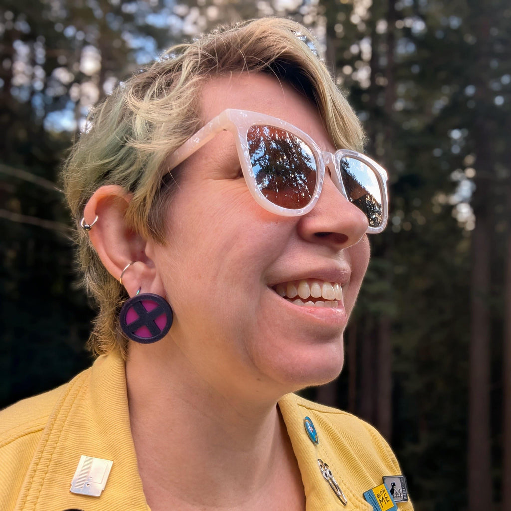 X-Men Stud Earrings | Rogue Storm X-Men Logo