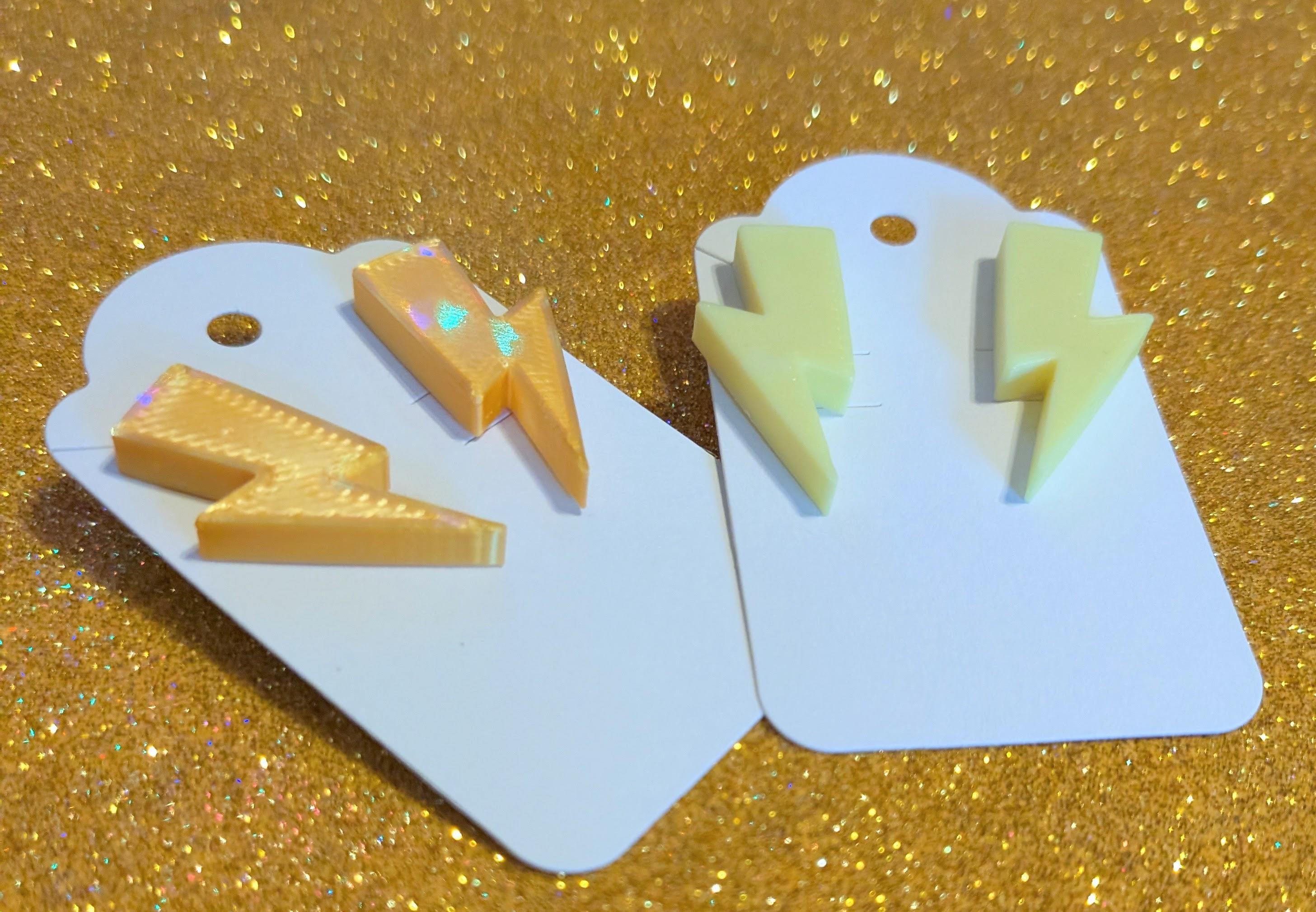 Lightning Bolt Stud Earrings | X-Men Storm Earrings