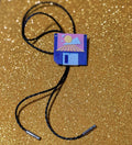 Vaporwave Floppy Disk Bolo Tie | Retro 80s Y Necklace
