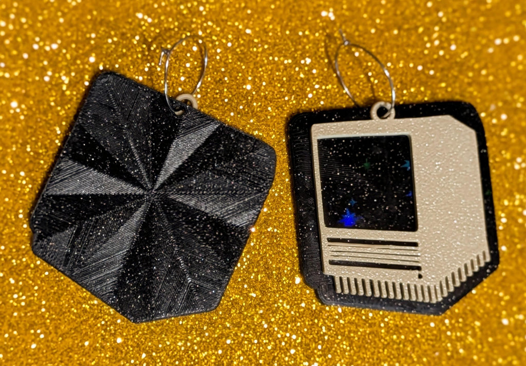 Macintosh Computer Mini Hoop Earrings | 80s Retro Apple Mac Jewelry