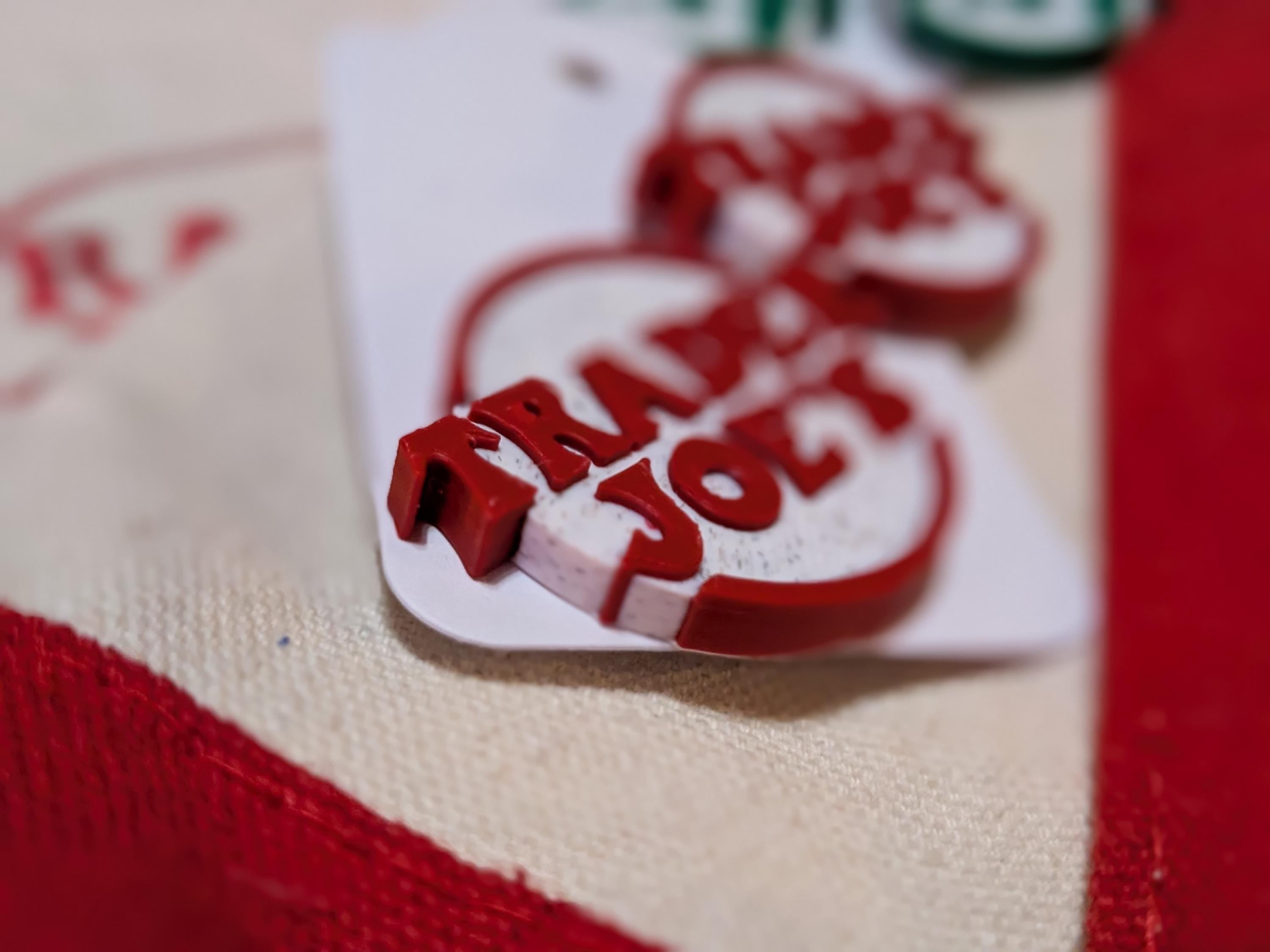 Trader Joe's Logo Earrings | 3D Printed Fan Jewelry